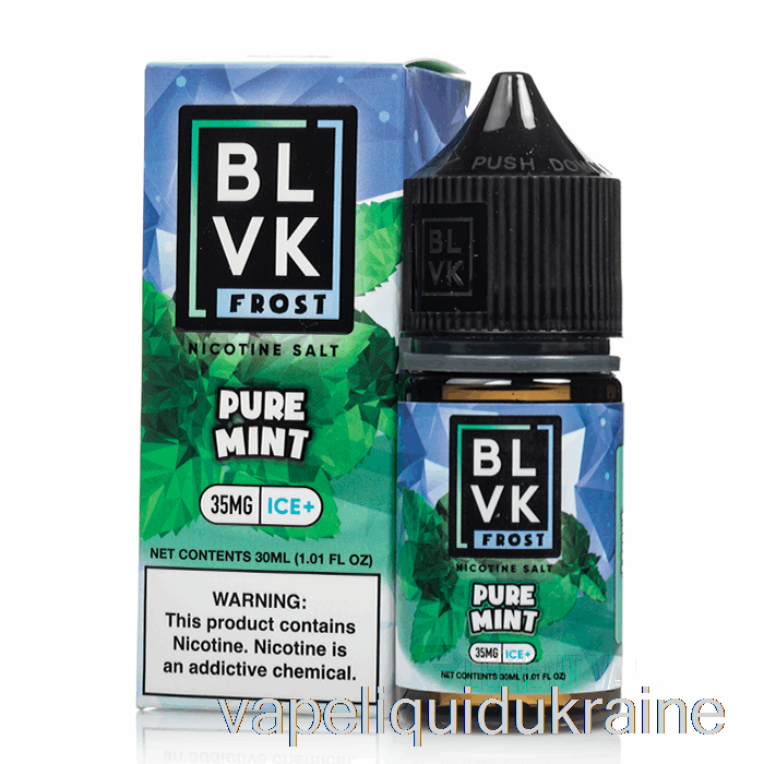 Vape Liquid Ukraine Pure Mint - BLVK Frost Salts - 30mL 50mg